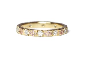 pink sapphires diamonds