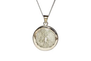 BC coin in white gold