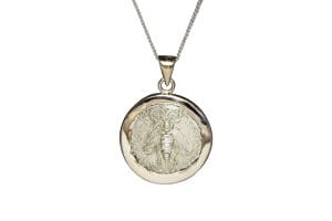 BC coin in white gold