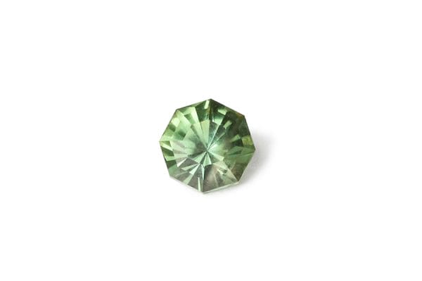 Green Australian octagonal sapphire