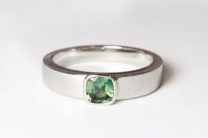 platinum with Australian sapphire