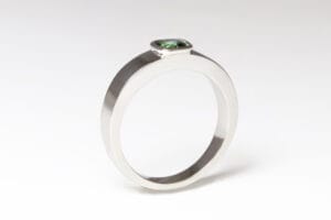 platinum with Australian sapphire