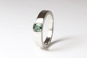 platinum with Australian sapphire