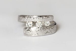 White gold with diamonds