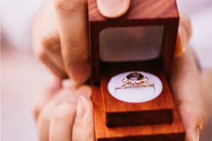 wooden ring box