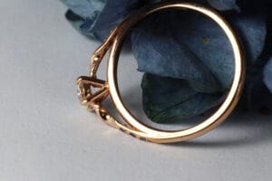 diamond sapphires rose gold