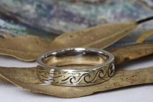 silver with engraving