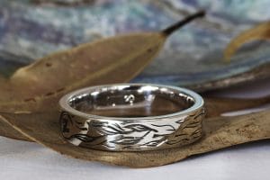 silver with engraving