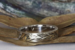 silver with engraving