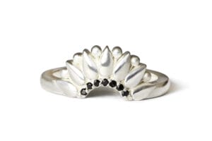 Silver Denali with spinel