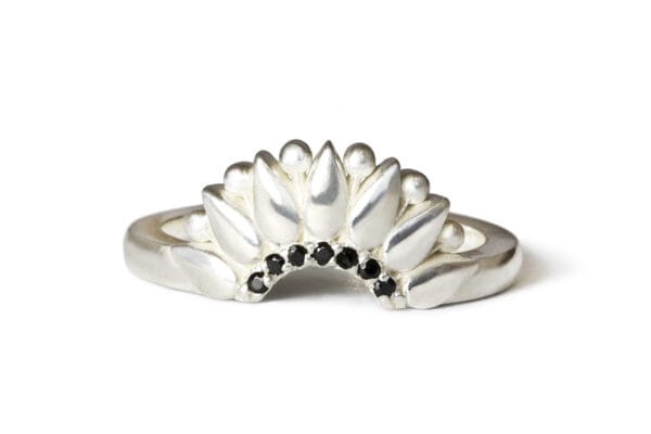 Silver Denali with spinel