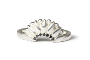 Silver Denali with spinel