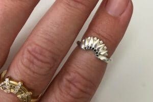 Silver Denali with spinel
