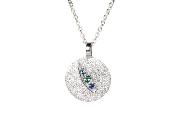 Blue geode pendant