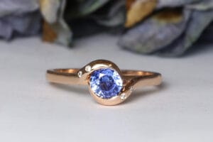 ceylon sapphire rose gold