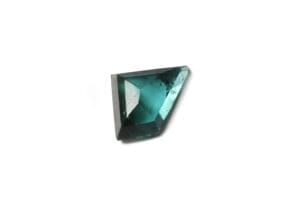 Teal geocut tourmaline