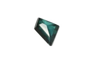 Teal geocut tourmaline