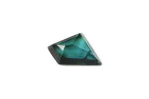 Teal geocut tourmaline
