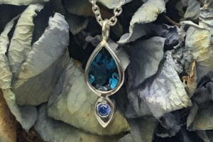 London blue topaz pendant