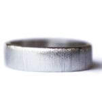 Textured silver band