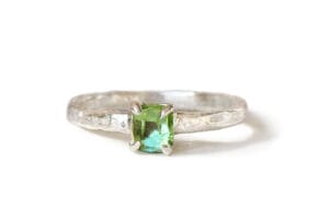 green tourmaline ring