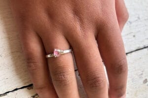 pink tourmaline ring