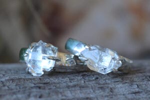 Herkimer diamond ring