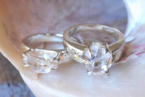 Herkimer diamond ring