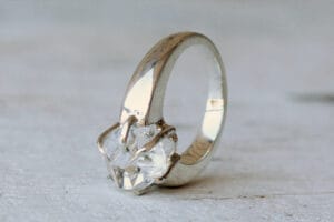 Herkimer diamond ring