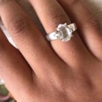 Herkimer diamond ring