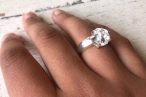 Herkimer diamond ring
