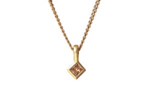 Australian cognac diamond pendant