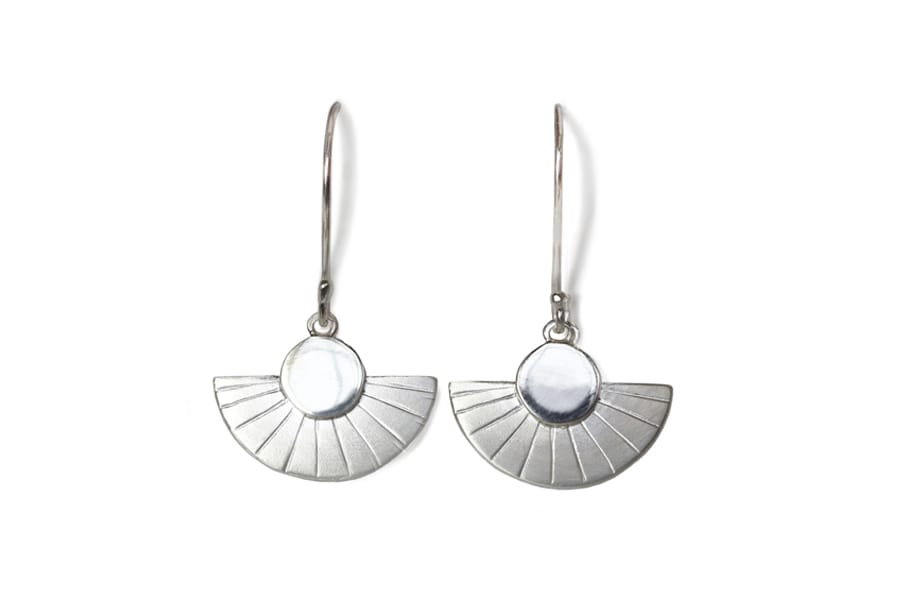 Art Deco silver earrings