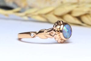 opal in rose gold