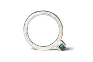 green tourmaline ring