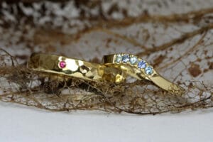 yellow gold bespoke bands