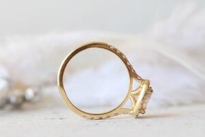 morganite and diamonds