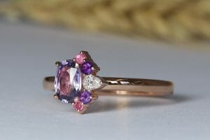 Amethyst sapphire diamond