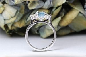 aquamarine and diamonds