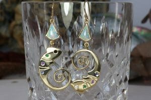 Chameleon earrings