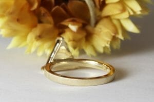 Australian macle diamond yellow gold