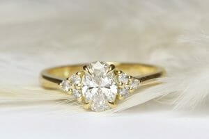 Lab and salt and pepper diamonds