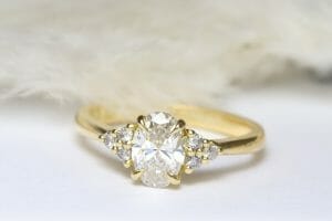 Lab and salt and pepper diamonds