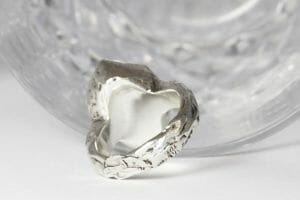 Herkimer diamond signet ring