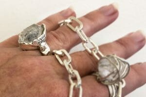 Hermiker diamond signet ring