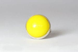 Large lemon yellow ring
