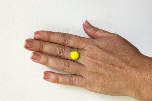 Small yellow rosarita ring
