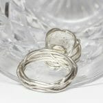 Herkimer diamond vine ring