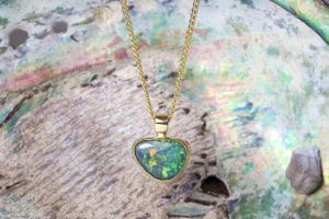 Opal in yellow gold