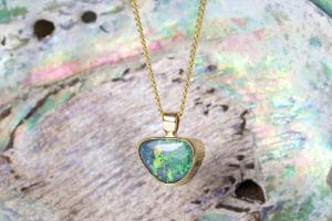 Opal in yellow gold